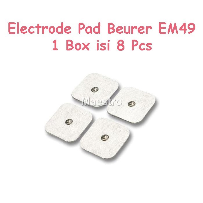 Terbaru Electrode Pad Beurer Em49 Isi 8 Pcs Tens Ems Elektroda Em 49 Pads