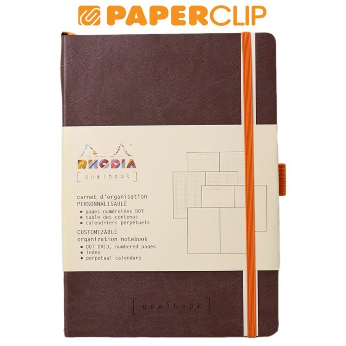 

NOTEBOOK RHODIA GOALBOOK 117743C IVO.A5 CHOCOLATE