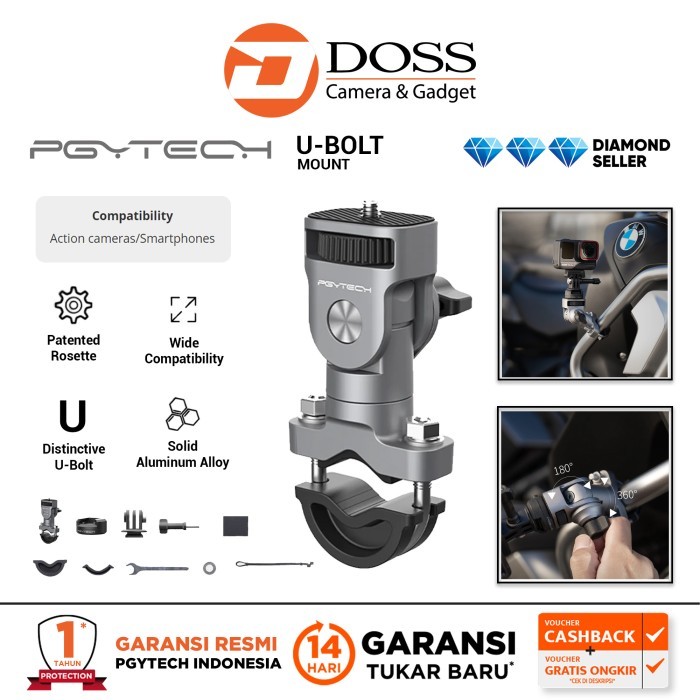 PGYTECH U-Bolt Mount Action Cam & Smartphone