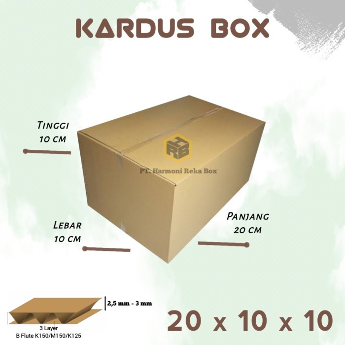 

Kardus/box packing kecil polos ukuran 20x10x10 cm