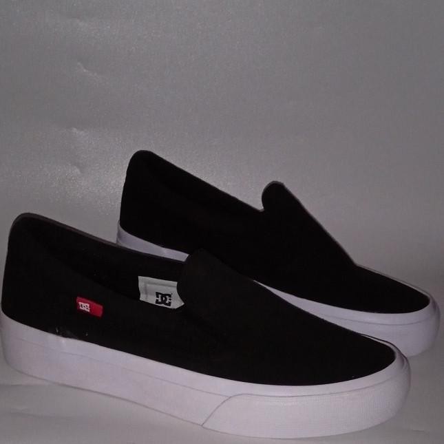 Sepatu Anak DC Shoes Trase Slip On TX SE Skate Board Original OG size 35 23 Girls Low replace box bo