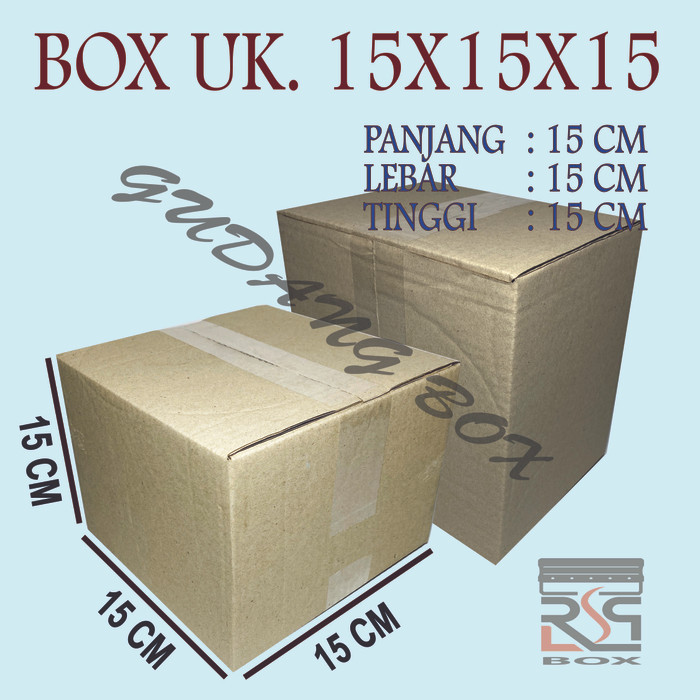 

Kardus packing uk. 15x15x15 cm box packaging paket online murah dus pembungkus kemasan