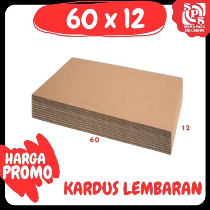 

Kardus Lembaran 70x10 / 60x10 / 50x10 / 40x10 Sheet Polos Single Wall Packing Karton Coklat Warna