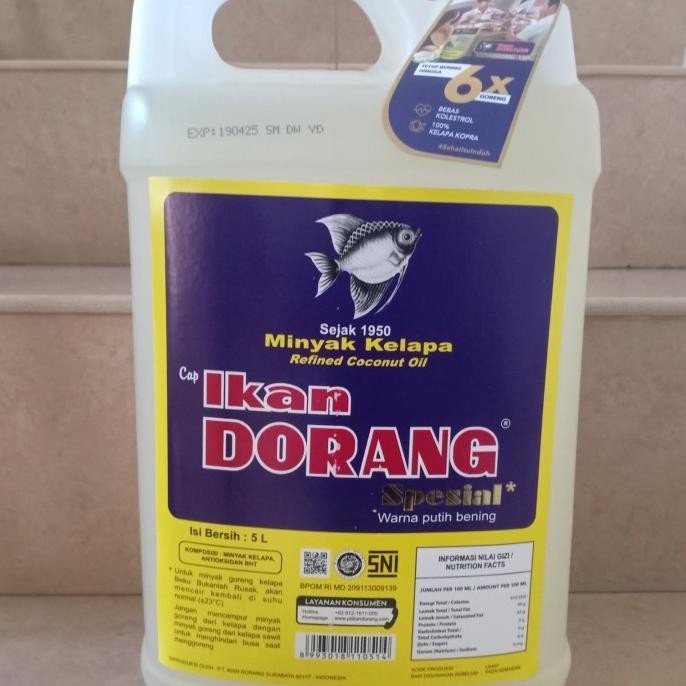 

Minyak Goreng Kelapa Dorang Spesial 5 lt / liter