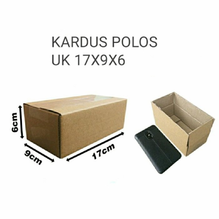 

Termurah kardus polos uk 17x9x6 cm packing