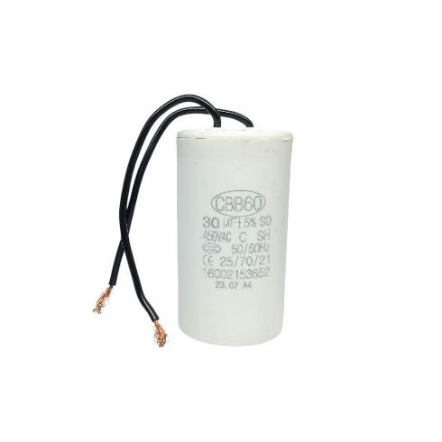 KAPASITOR 30 UF 450 VAC KOMPRESOR ANGIN PORTABLE LISTRIK 1011T