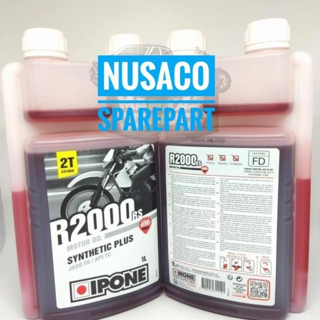 Oli Samping 2 Tak Ipone R2000 Rs 1 Liter Wangi Strawberry Diskon