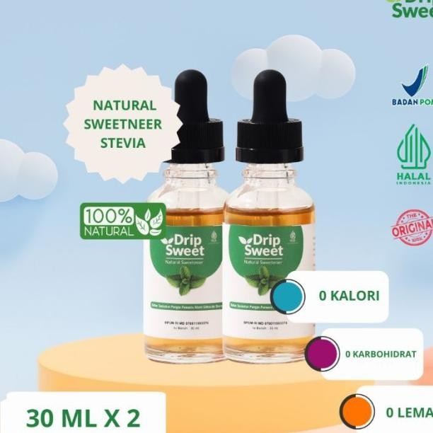 

Dripsweet Gula Stevia Pemanis Ala Cair 30Ml - 2Pcs