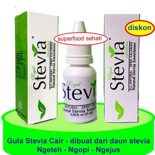 

Gula Royal Stevia Cair Nol Kal Pemanis Ala Stefia Zero Cales