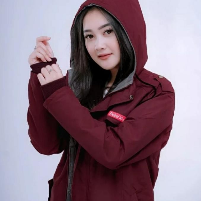JAKET PARASUT WANITA ANTI AIR JACKET MOTOR CEWEK OUTDOOR KEKINIAN