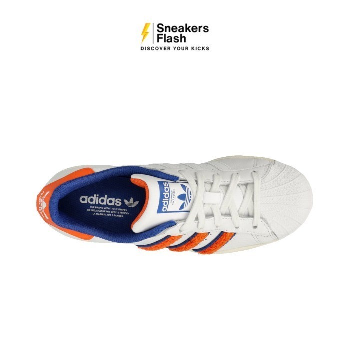 ADIDAS Superstar White Orange Sepatu Sneakers Wanita - IF7610 - Size 38