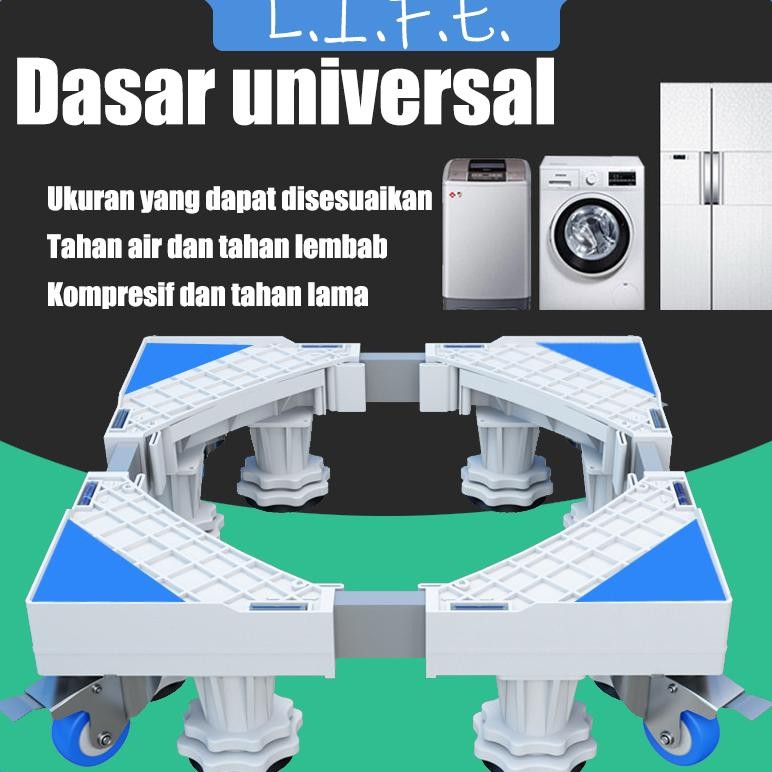 Stav [Cod]Alas Mesin Cuci Dan Alas Kulkas Tahan Karat Yang Dapat Disesuaikan,Ket Mesin Cuci,Roda Mes