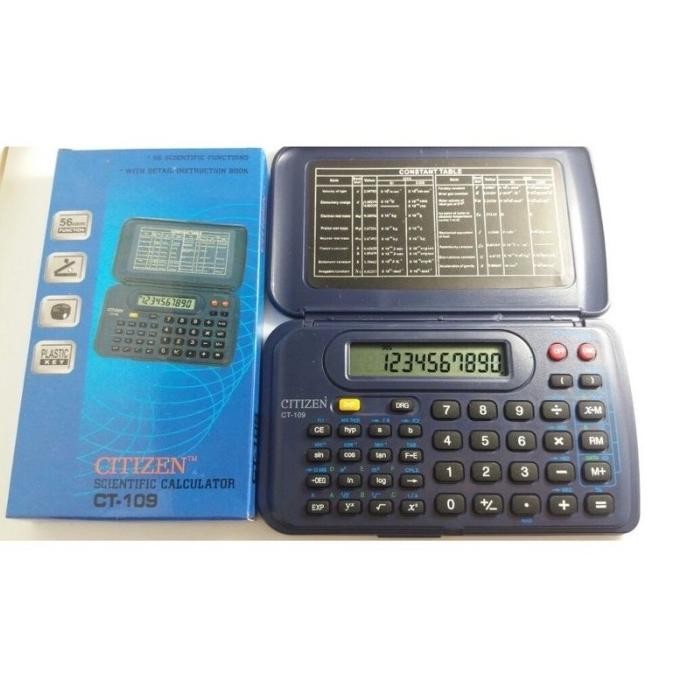 

TERSEDIA CITIZEN CT109 KALKULATOR SCIENTIFIC SEKOLAH - CALCULATOR ILMIAH CT 109