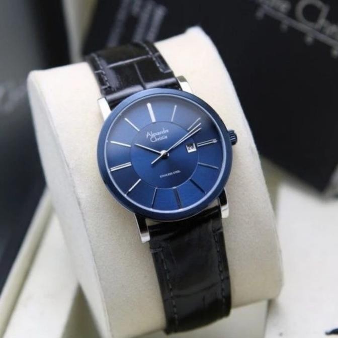 ALEXANDRE CHRISTIE AC8344 / AC 8344 BLUE SILVER JAM WANITA