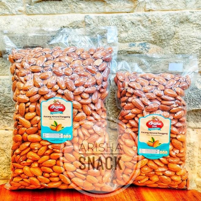 

Kacang Almond Panggang Kupas Tanpa Garam Blue Diamond Roasted 1Kg
