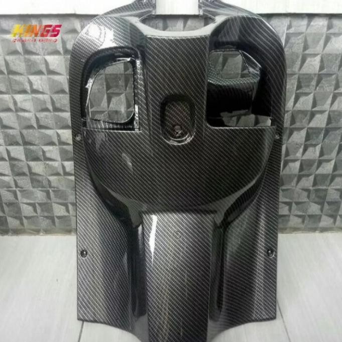 Body Legshield Legsil Cover Kontak Dashboard Carbon Scoopy 2017 2019 Original