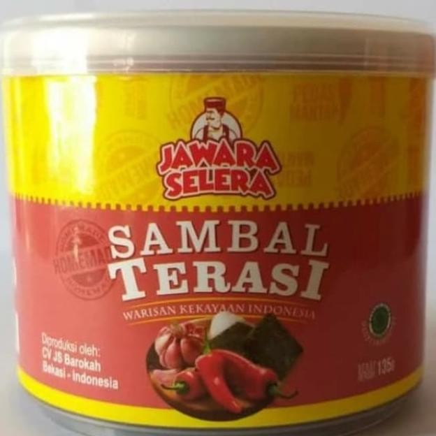 

Sambal Pedas Jawara Selera/Sambal Terasi/Jawara Selera Netto 135G