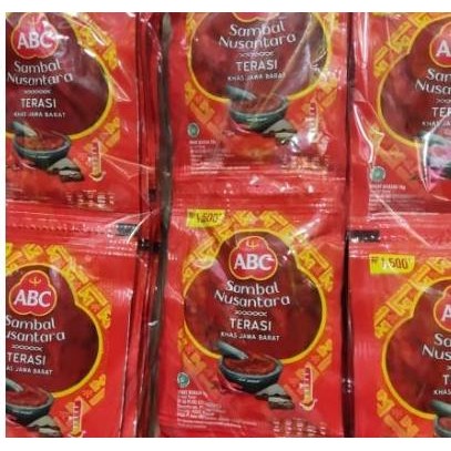

Sambel Sambal Terasi Abc Sachet 1 Dus 10 Renceng