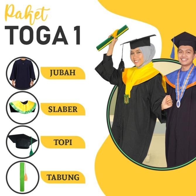 PAKET HEMAT TOGA WISUDA / ATRIBUT TOGA WISUDA/PERLENGKAPAN TOGA WISUDA