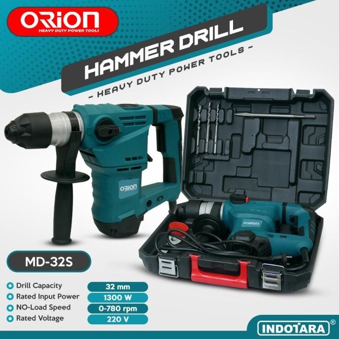 

Mesin Jack Hammer / Hammer Drill / Mesin Bor Tembok Orion Md32S Original Dan Terpercaya