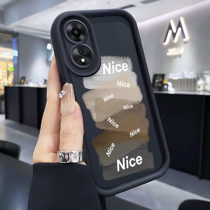 Casing Hp OPPO A18 A38 A17 A17K A16 A16s A16k A16e A15 A15s A35 A54s A2x Case tepi Softcase lembut h