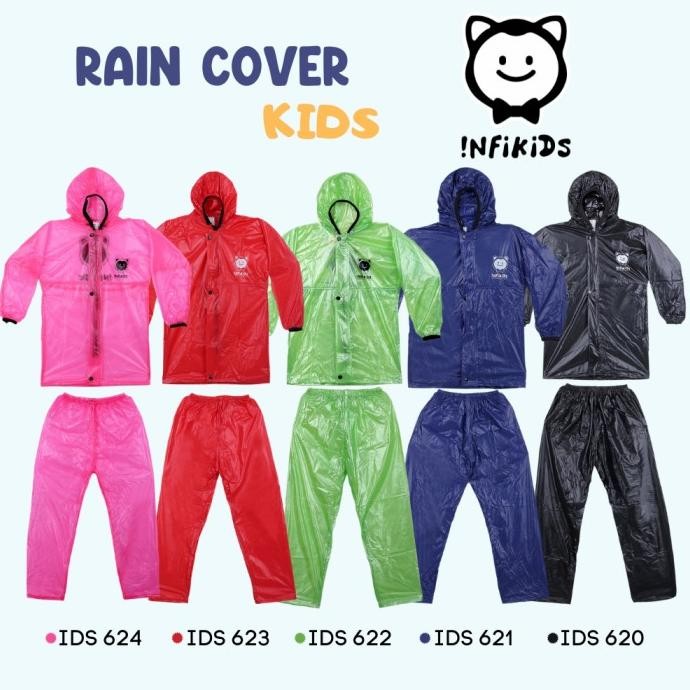 JAS HUJAN ANAK 6 12 TAHUN SETELAN MANTEL HUJAN PEREMPUAN LAKI LAKI