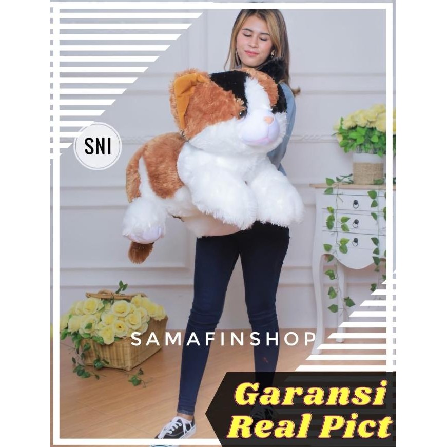 Boneka Kucing Premium Jumbo Besar Lucu Lembut