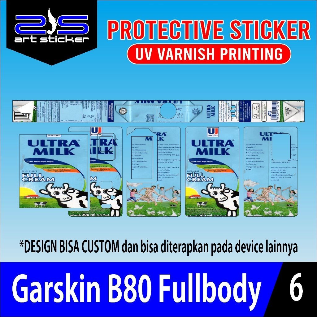 

Wrap* Stiker B80 Kuromi Uv Varnish Printing Blue Ultramil Wrap Skin Stiker Garksin CUSTOM Gratis (2pcs)