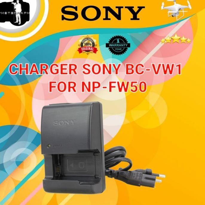 Charger Sony Bc-Vw1 For Np-Fw50 - Charger Sony A6000 A5000 A6400 A6100 Original