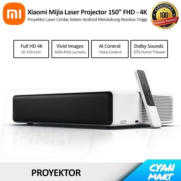 Proyektor Xiaomi Mijia Laser Projector 150" Smart Android FHD 4K
