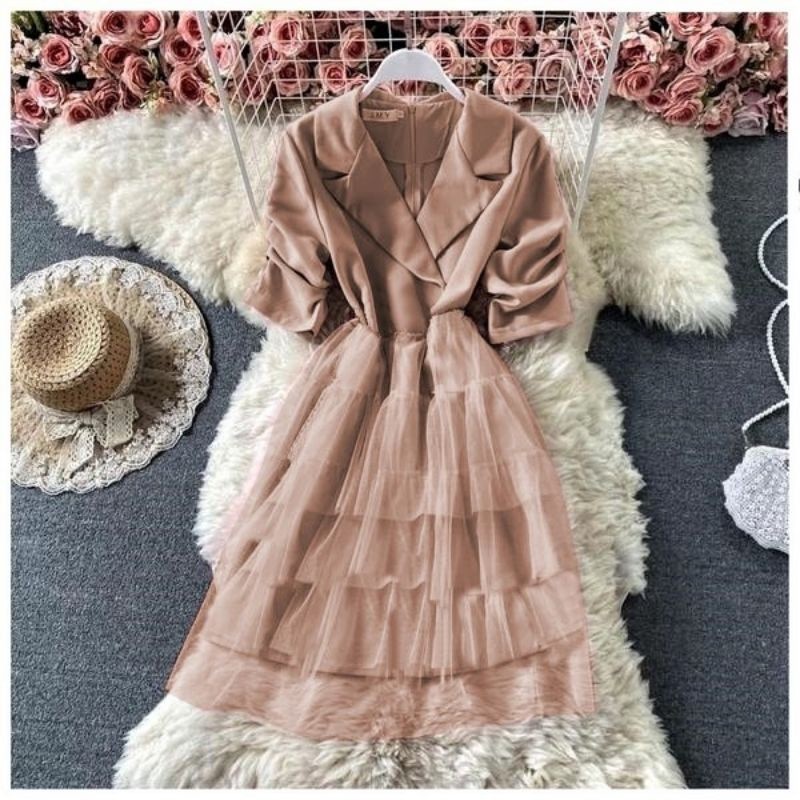 Dress Natal Wanita Dres Natalan Remaja Gaun Pesta Mewah Sress Wedding Baju Natall Cewek Dresh Gsun P