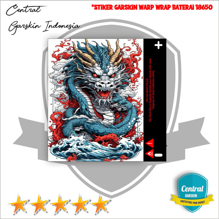 

Wrap* Stiker Wrap Baterai 18650 Nagaa 01 Skin Garksin CUSTOM Gratis (2pcs)