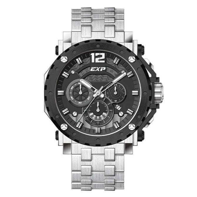 EXPEDITION E6402 E 6402 SILVER BLACK JAM PRIA CHRONOGRAPH