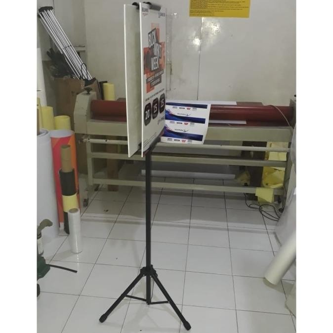 Tripod Banner Stand Display / Tiang 2 Sisi Kwalitas 1 - Silangan Besi