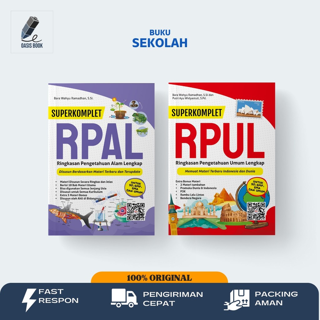 NEW UPDATE GENIUS BOOK : Terang Sejati - PAKET RPAL RPUL - Buku Sekolah dan Referensi