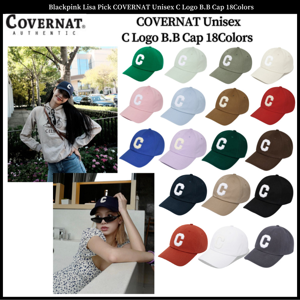 Lisa Blackpink Pick COVERNAT Unisex C Logo B.B Cap 18 Warna |38247095|