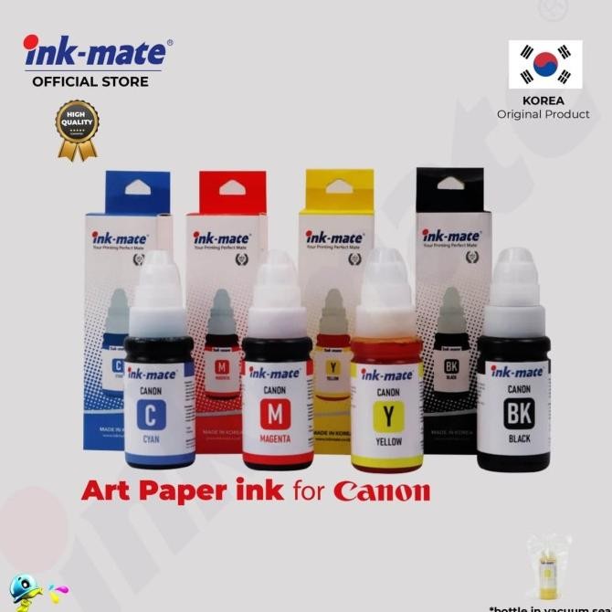 TERMURAH - Tinta Art Paper For Canon Inkmate 100ML 1 Set 4 Warna