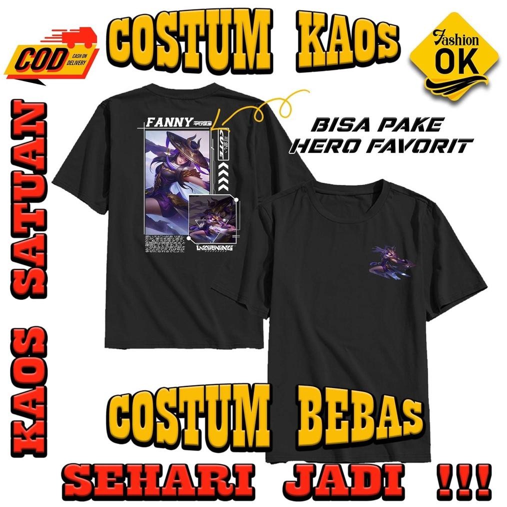 Kaos Mobile Legends Hero Fanny Bebas Coustom