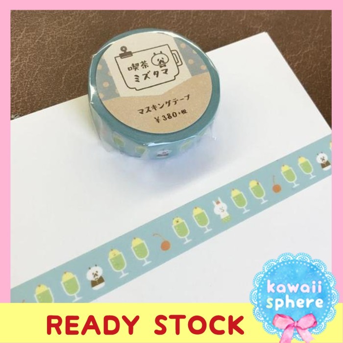 

Masking Tape Mizutama Cream Soda Mizutama-san washi Ready Stock