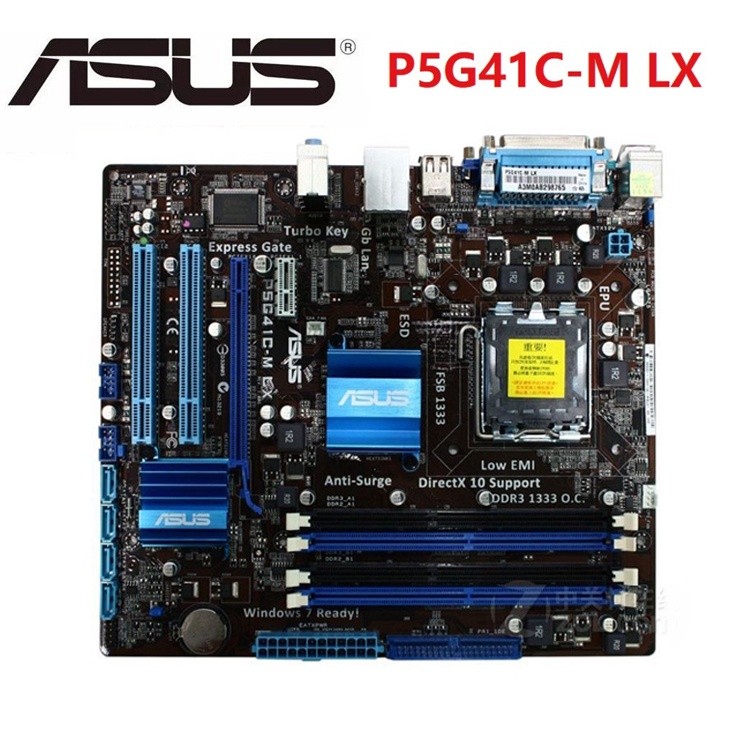 Cocok untuk ASUS P5G41C-M LX P5G41T-M LX V2 DDR3 LGA 775 USB2.0 Papan VGA 8GB Motherboard Asli DDR2 