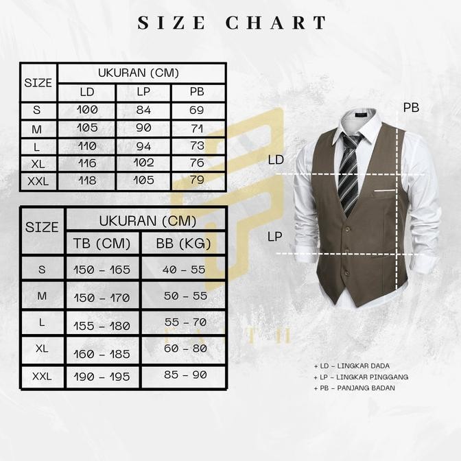 Faith - Rompi Jas Dewasa Warna Coklat Rompi Jas Pria Dewasa Rompi Pria Rompi Jas Dewasa H24S