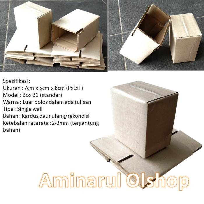 

Kardus Packing-Box Polos /dus untuk packing /dus mini Uk.7cmx5cmx8cm