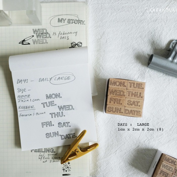

Kurukynki DAYS Rubber Stamp
