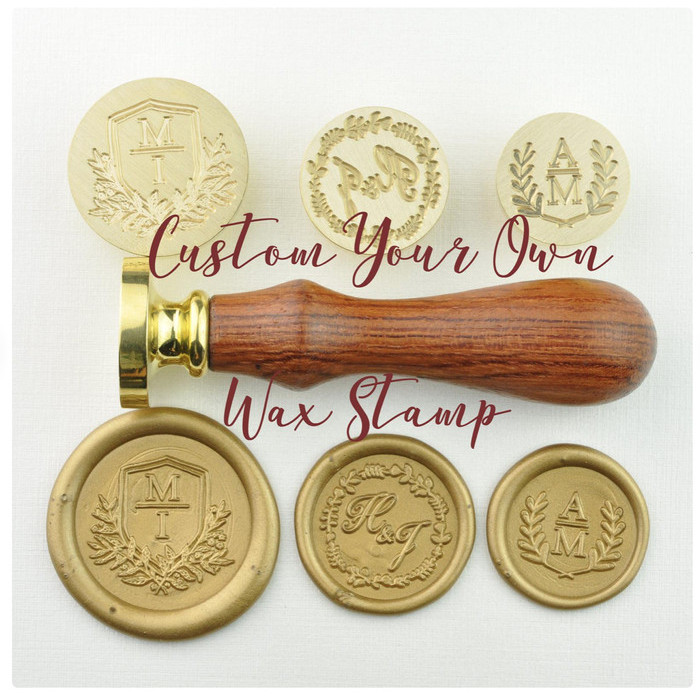 

Custom Wax Seal Stamp - Personalized Sealing Wax Stamp - Wedding Invit