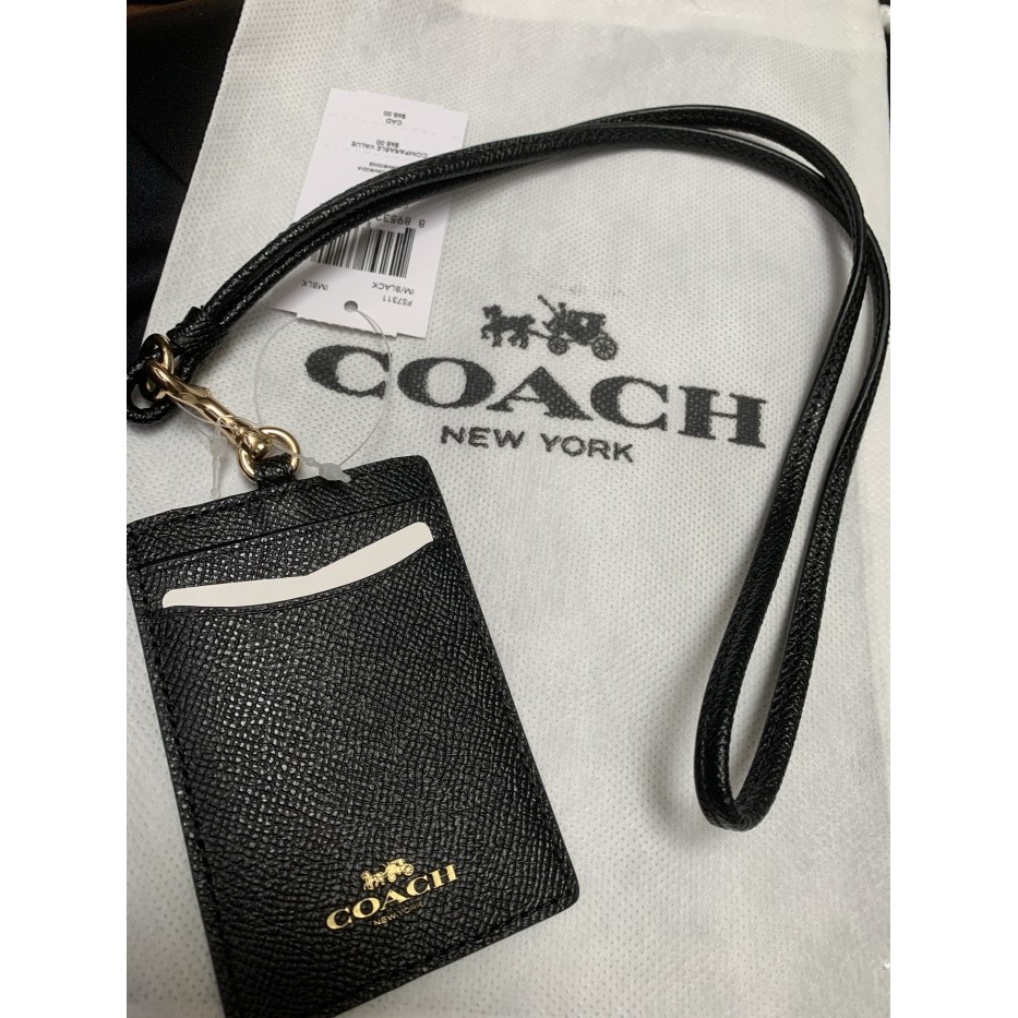 

Coach nametag black