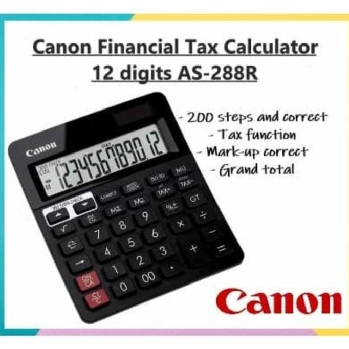 

TERSEDIA KALKULATOR CHECK & CORRECT CANON AS-288R - CALCULATOR DESKTOP AS 288