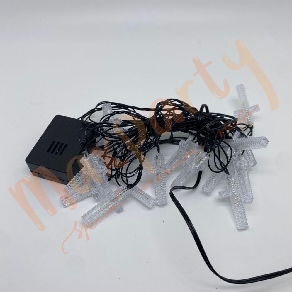 Lampu Salib Musik / Lampu Hiasan Christmas/ Dekorasi Pohon Natal