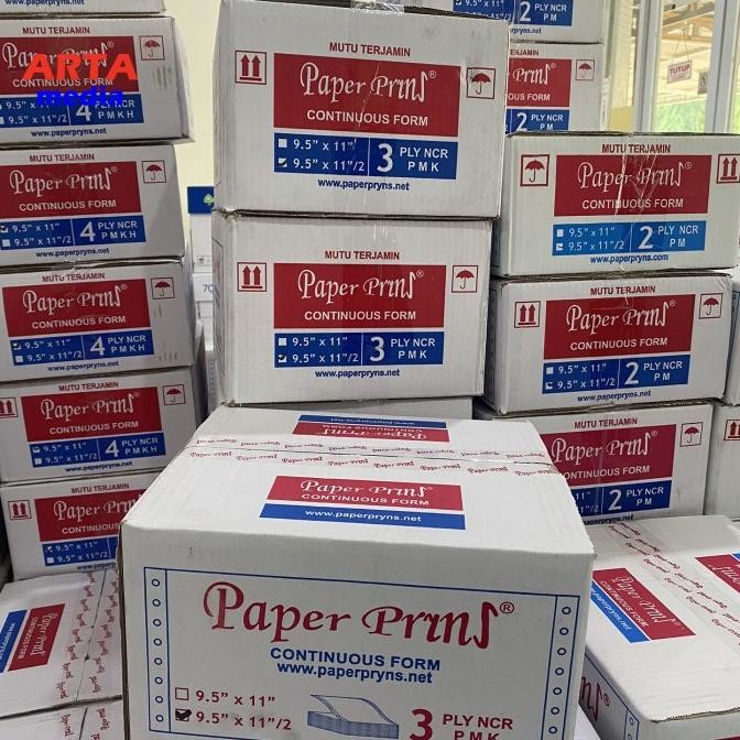 

TERMURAH - Continuous Form Paper Prins 9.5"x11"/2 - 3 ply