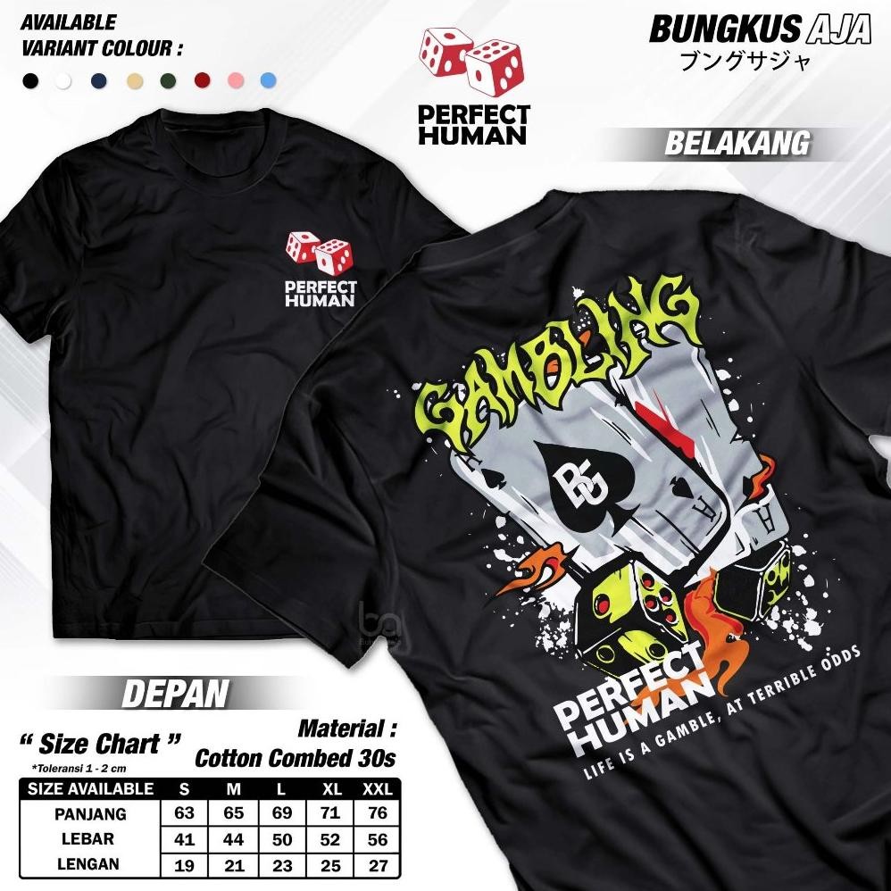 Kaos Skyzo Babygang Bg Gambling Perfect Human Racing Motor A2404