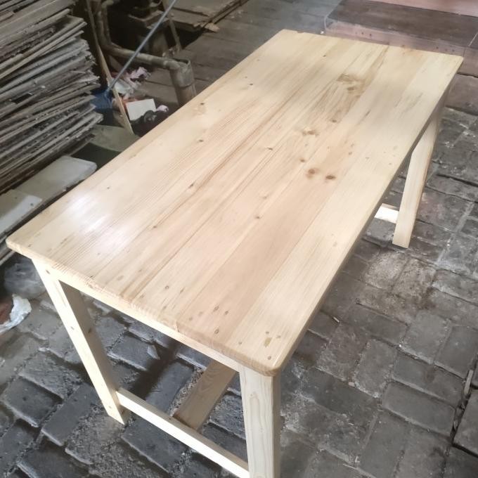 meja makan jati belanda 120x60x75